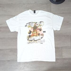 Gildan Travis Scott White Circus Maximus Graphic Tee